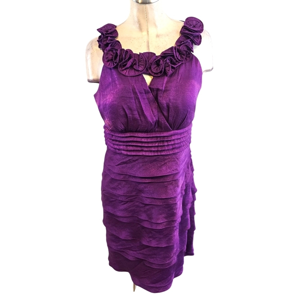 3/$25 Sangria Size 14 Purple Cocktail Dress